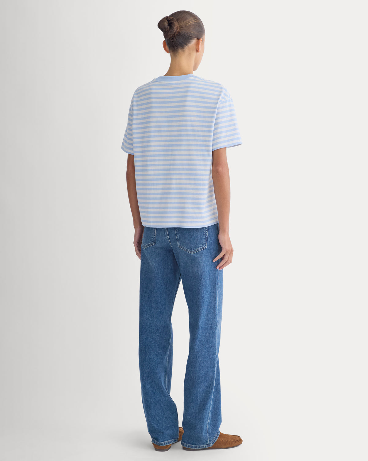 Forever Jersey Oversized Tee | Cashmere Blue / Bone