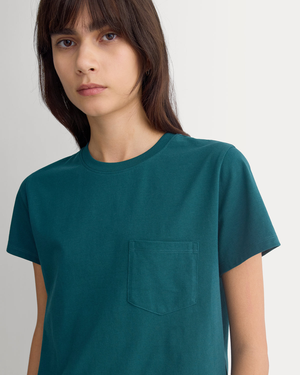 The Box-Cut Tee in Essential Cotton | Ponderosa Pine | No Pocket