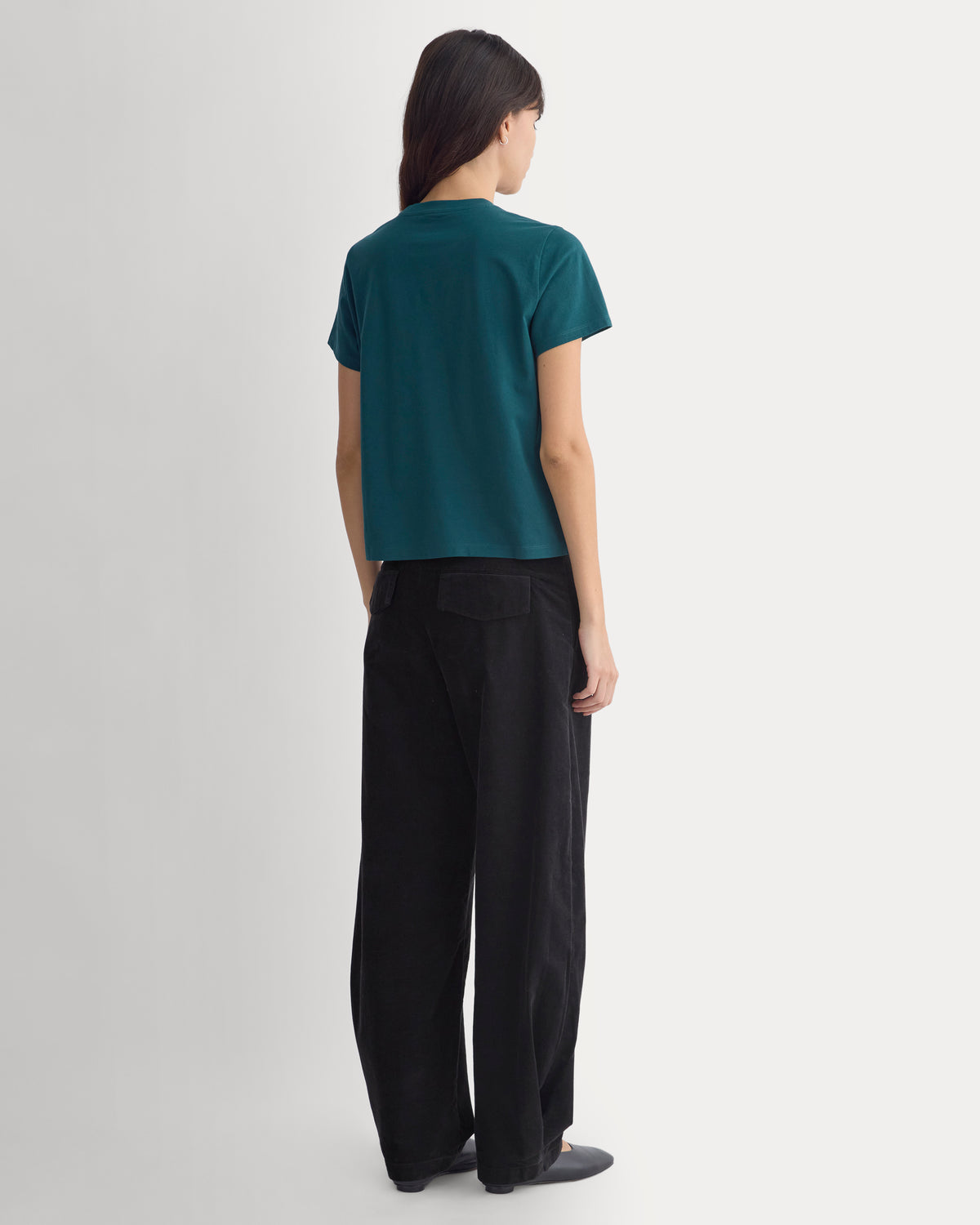 The Box-Cut Tee in Essential Cotton | Ponderosa Pine | No Pocket