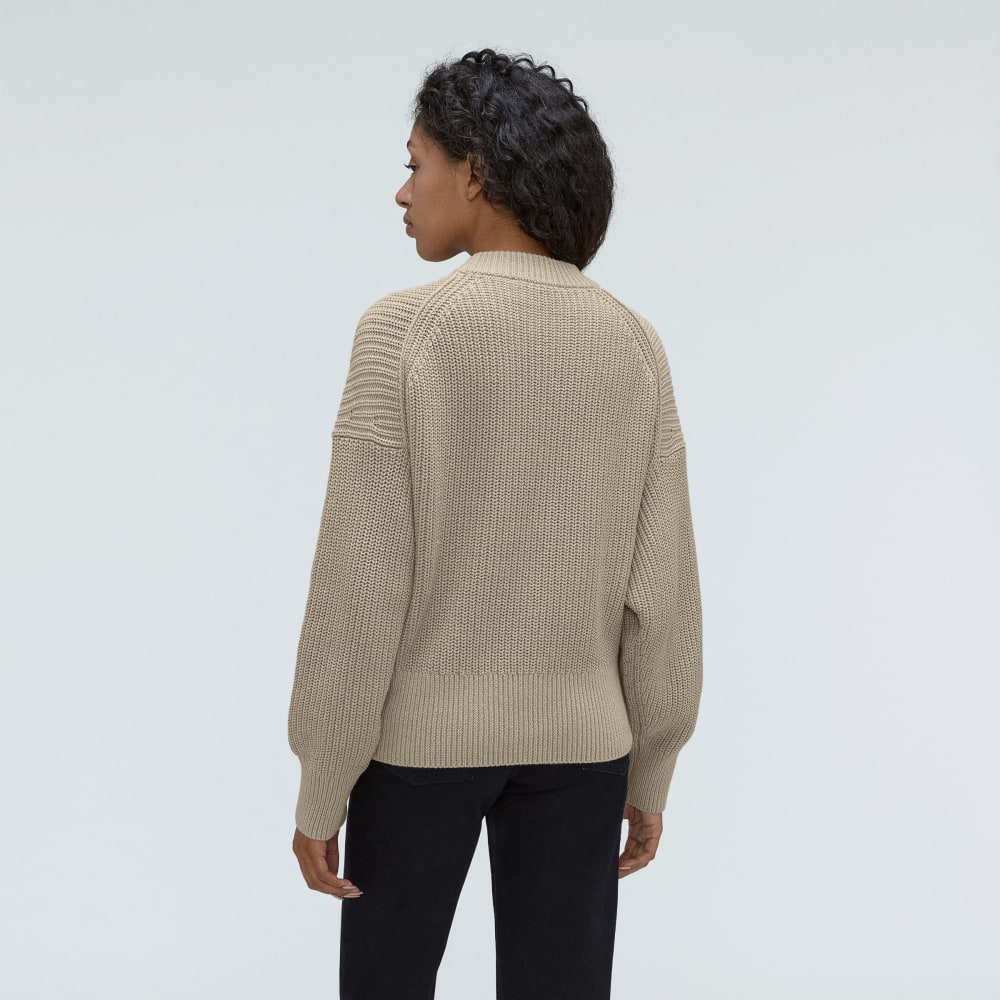 womens-texture-cotton-crew-trench-khaki