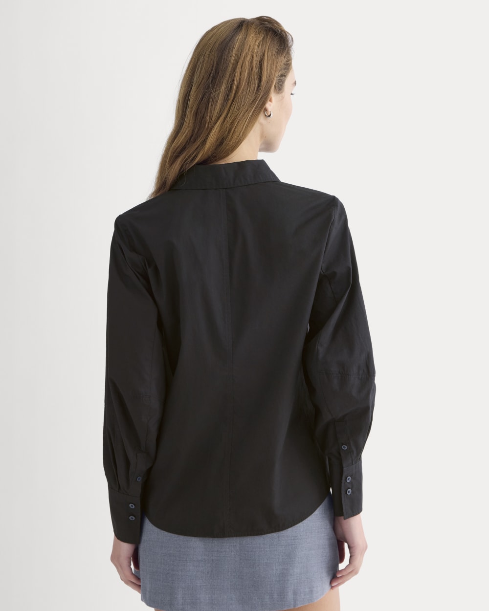 womens-lantern-sleeve-shirt-light-cotton-black