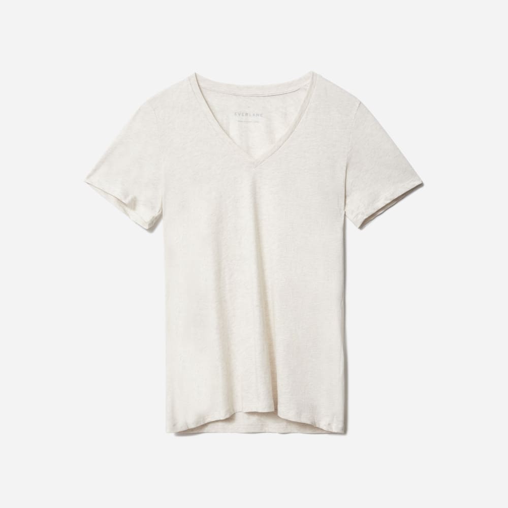 womens-organic-cotton-v-neck-heather-oat | alt