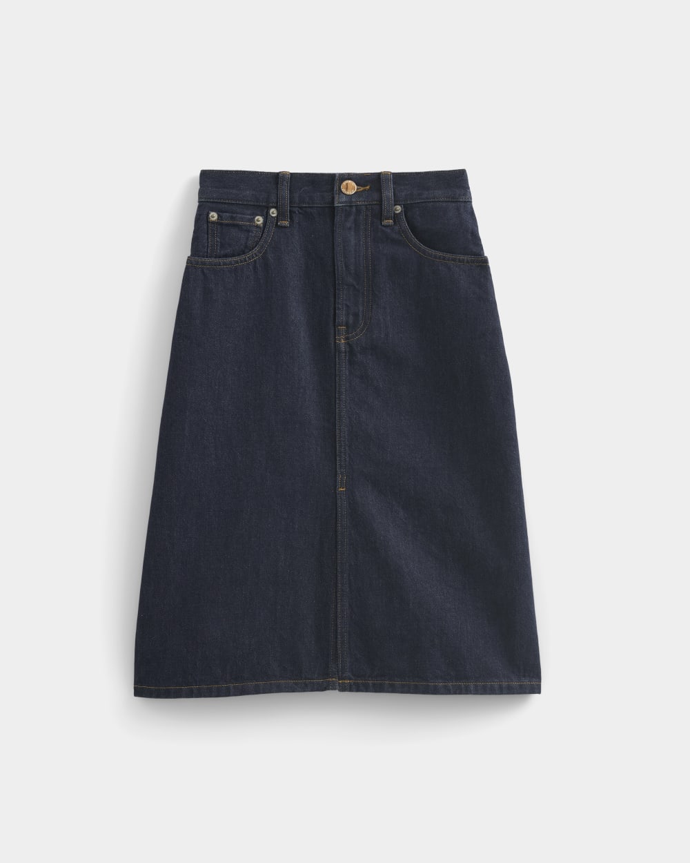womens-mid-rise-denim-midi-skirt-tungsten-rinse | alt