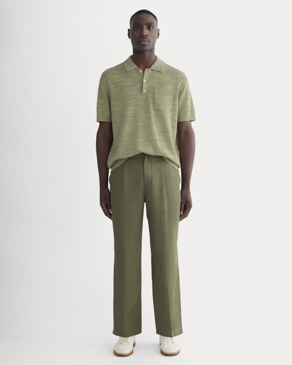 The Linen Pleated Trouser | Kalamata Everlane The Linen Pleated Trouser | Kalamata Everlane