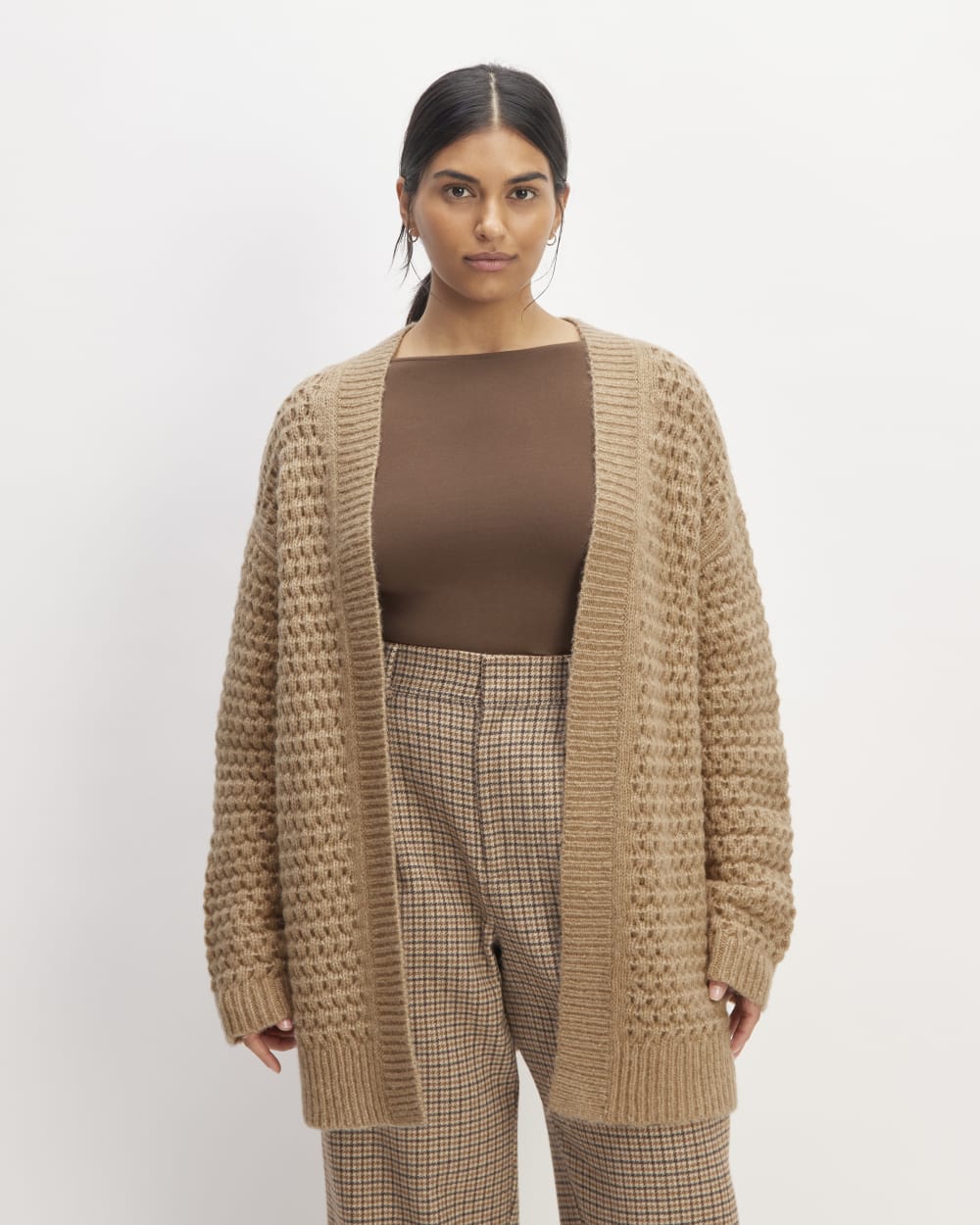 The Cloud Oversized Textured Cardigan | Tiger's Eye – Everlane