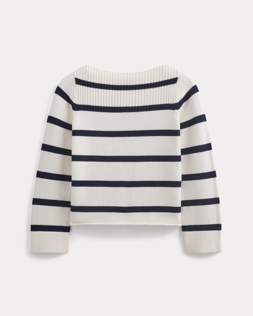 womens-striped-boatneck-sweater-cotton-true-navy-bone | alt