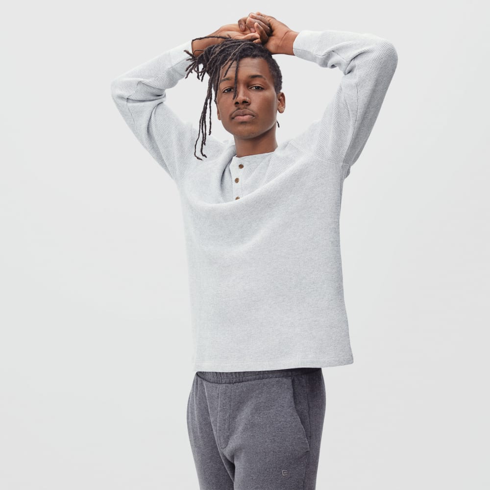 mens-waffle-henley-hthr-lt-grey | primary
