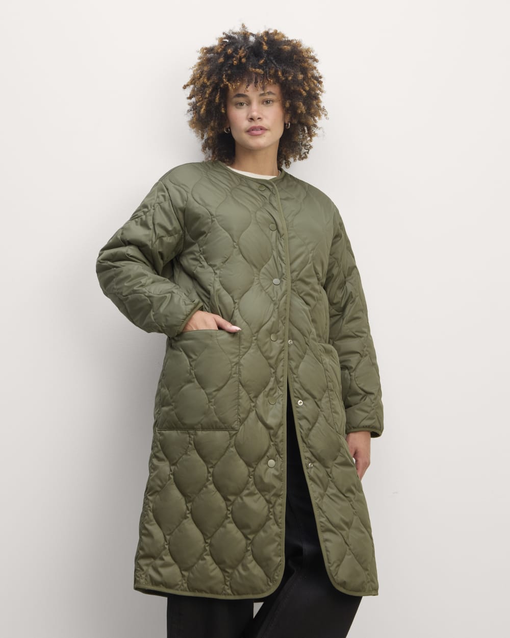 The Long Quilted Liner | Kalamata – Everlane