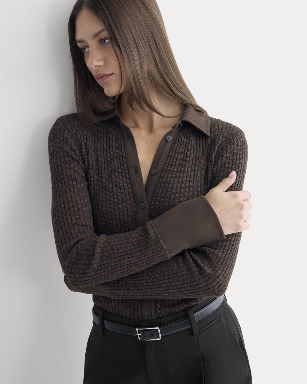 womens-cozy-rib-button-up-coffee-bean