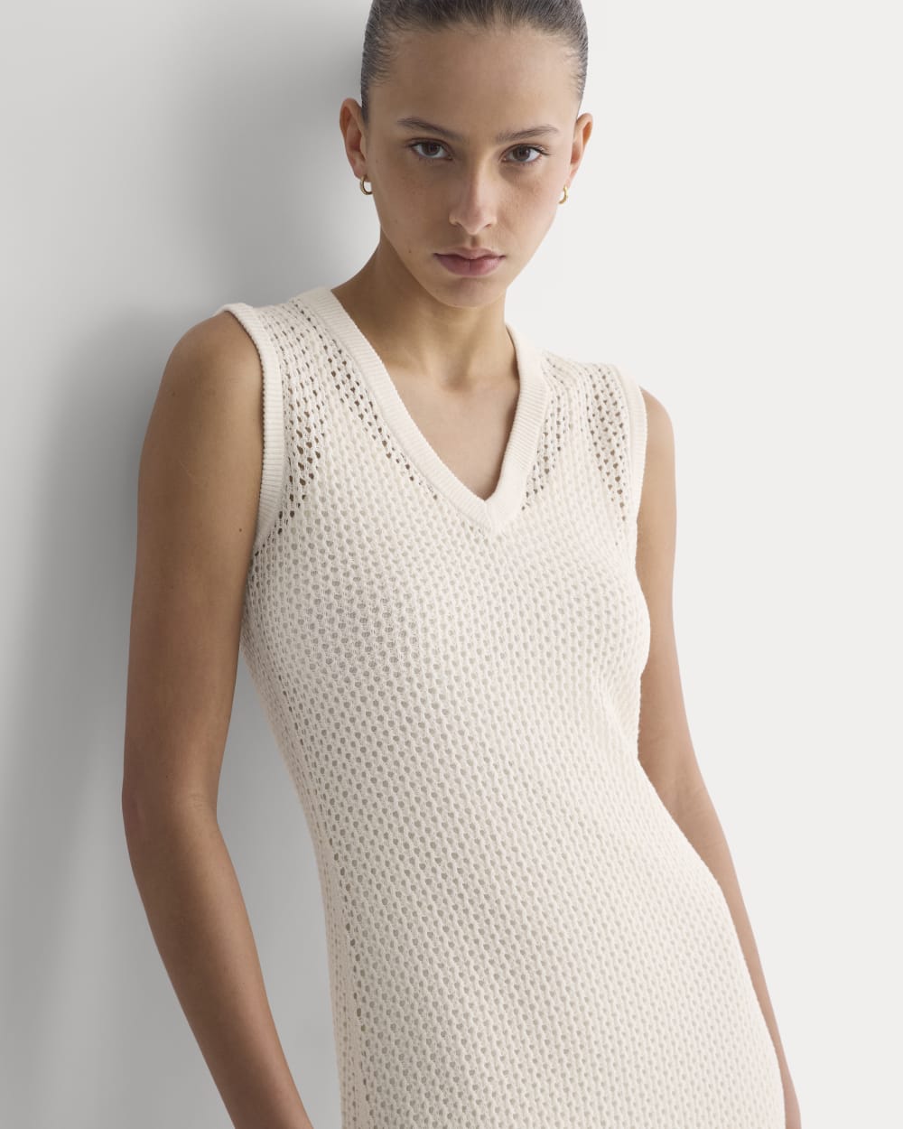 womens-lace-knit-maxi-sweater-dress-bone