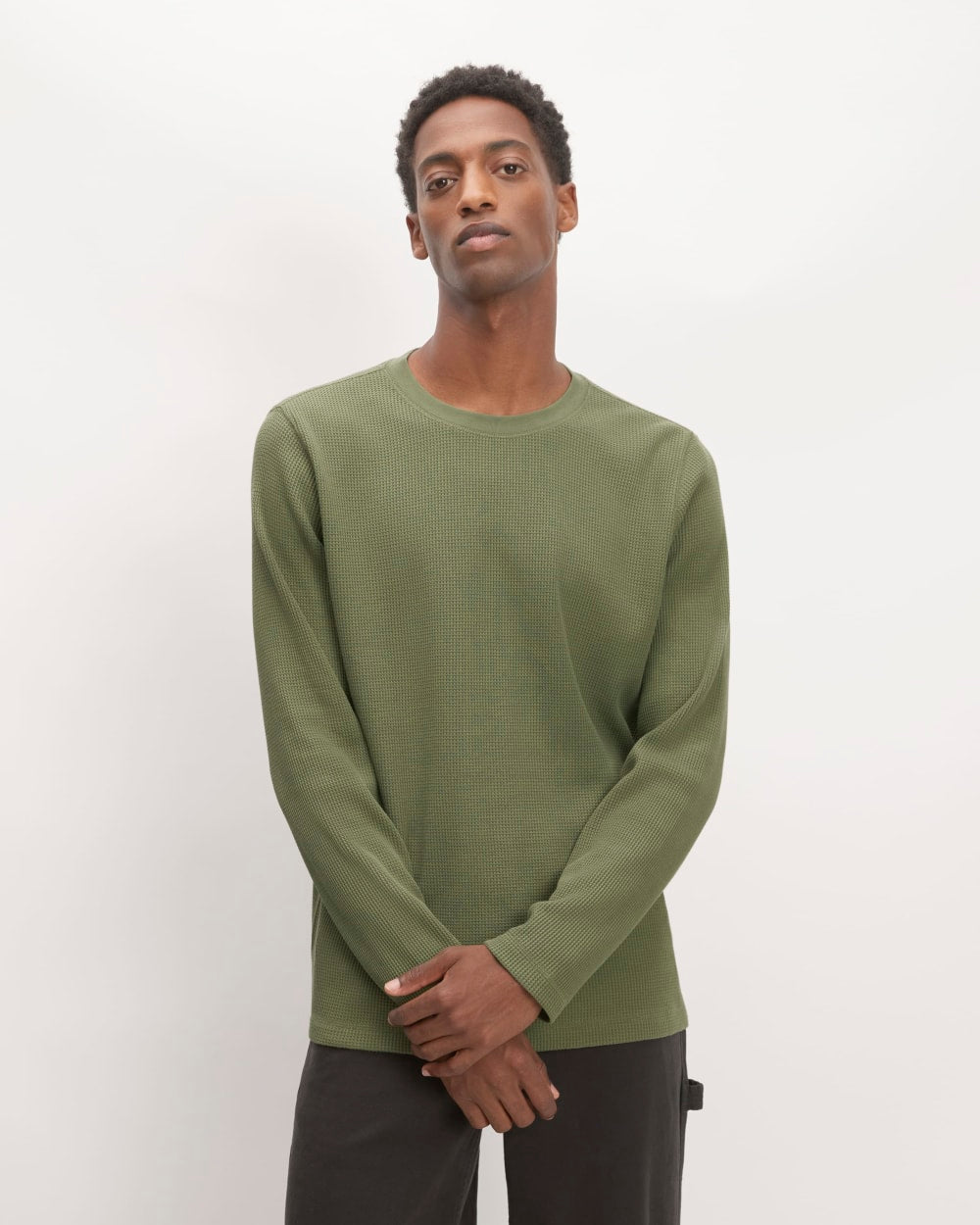 mens-waffle-ls-crew-kalamata | primary