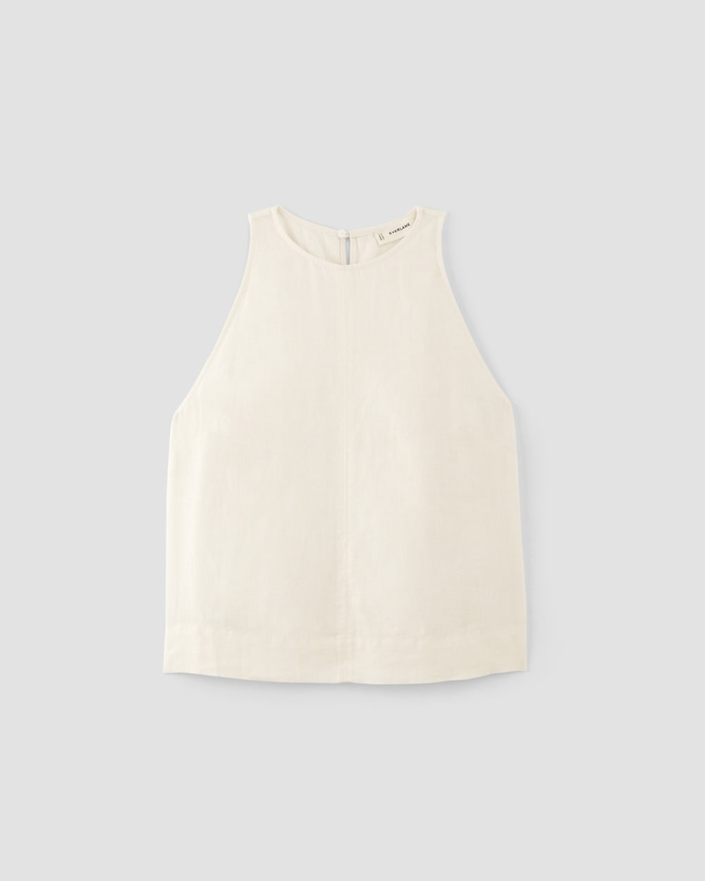 womens-linen-high-neck-tank-bone | alt