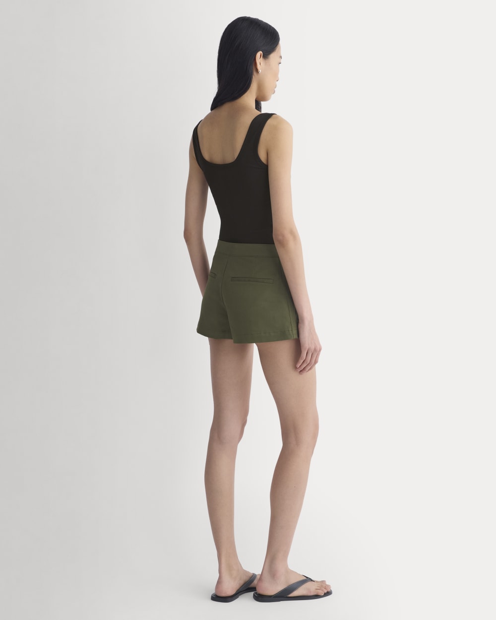 womens-mini-tailored-short-olive-night