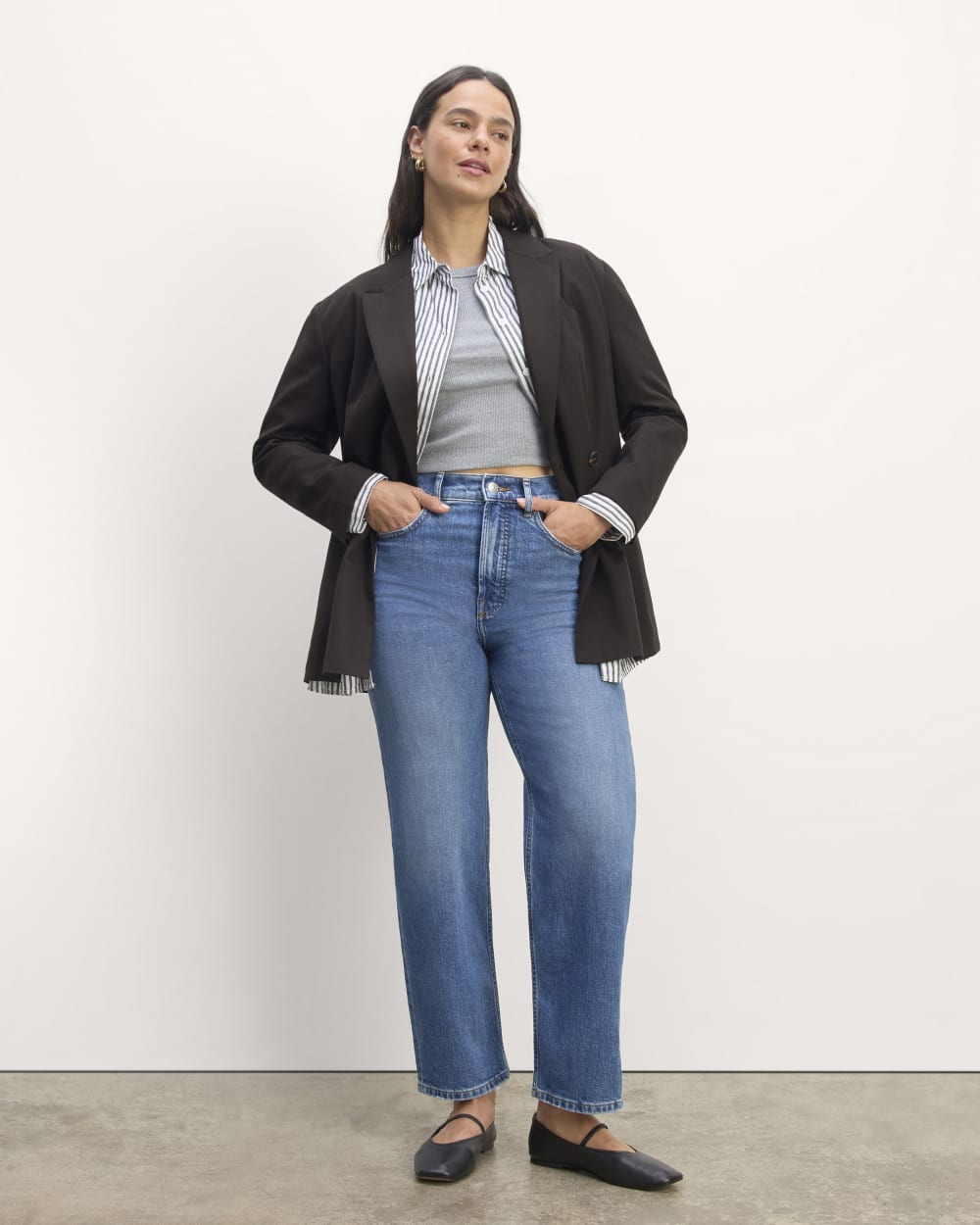 womens-tencel-double-breasted-blazer-black