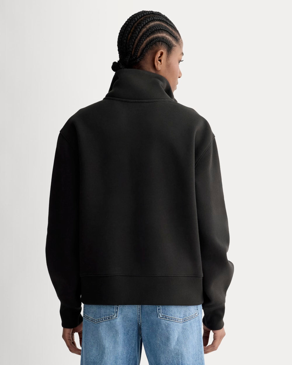 womens-laid-back-fleece-half-zip-sweatshirt-black