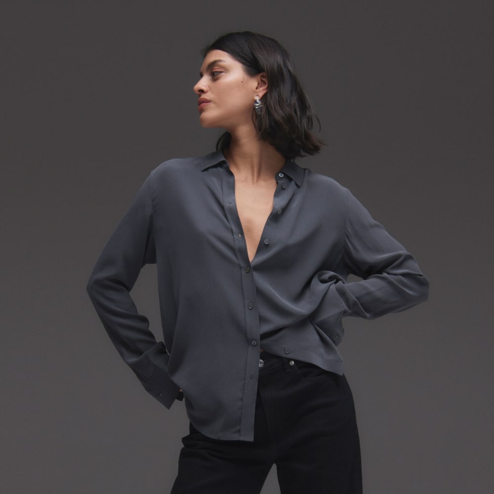 womens-clean-silk-relaxed-shirt-slate-grey | primary