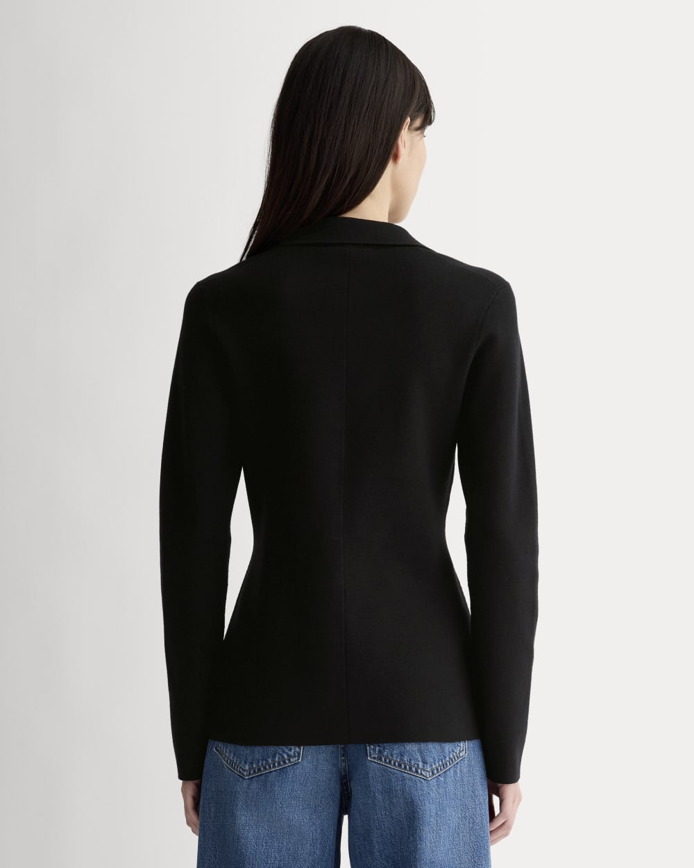 womens-knit-blazer-black