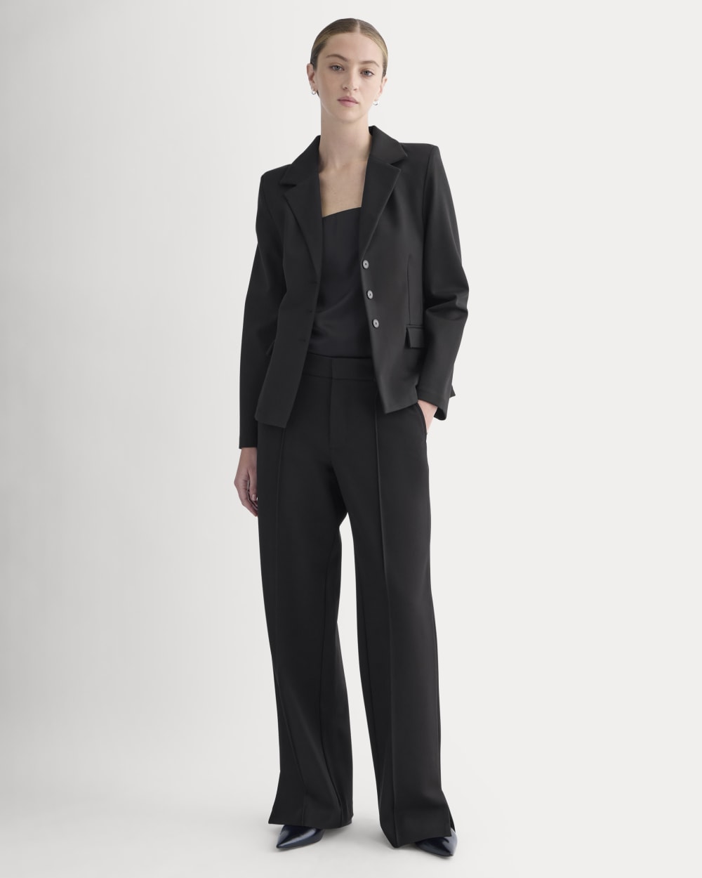 Ponte Wide-Leg Trouser | Black Everlane Ponte Wide-Leg Trouser | Black Everlane