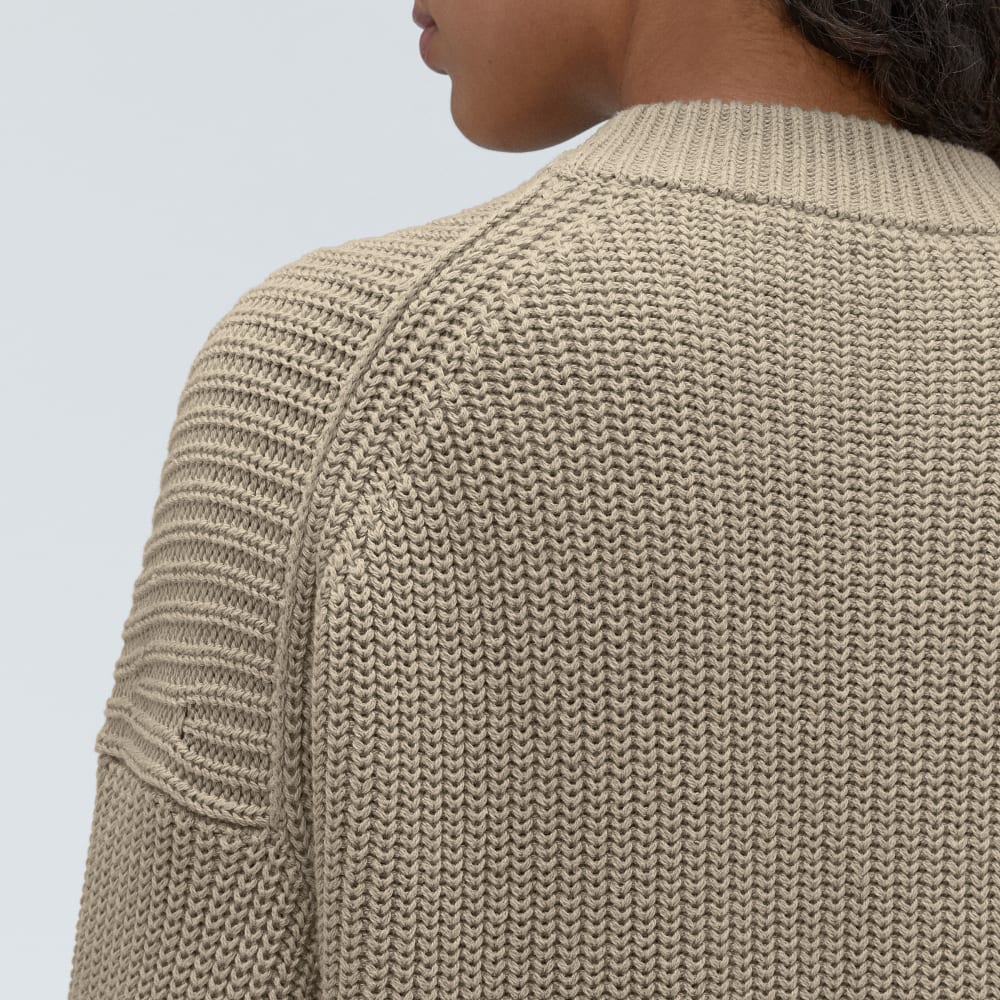 womens-texture-cotton-crew-trench-khaki