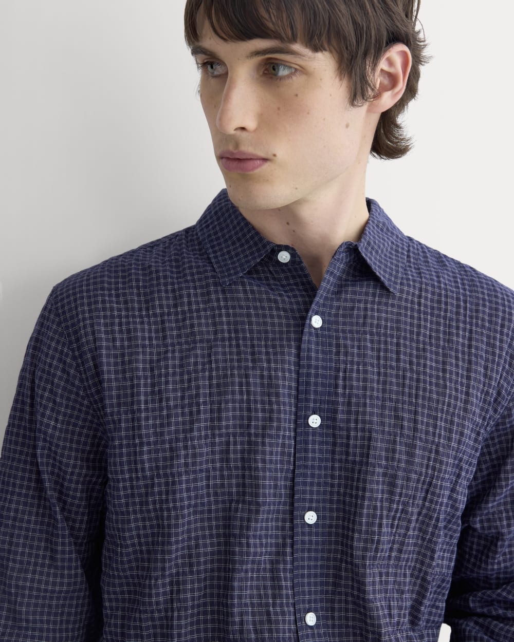 mens-textured-voile-button-up-shirt-navy-plaid