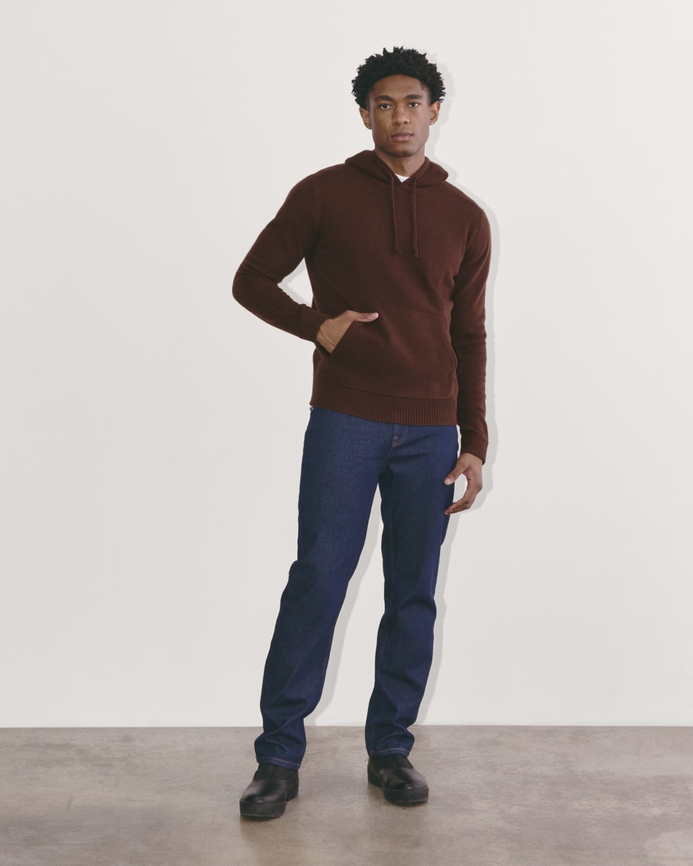 The Felted Merino Hoodie | Heather Mahogany – Everlane