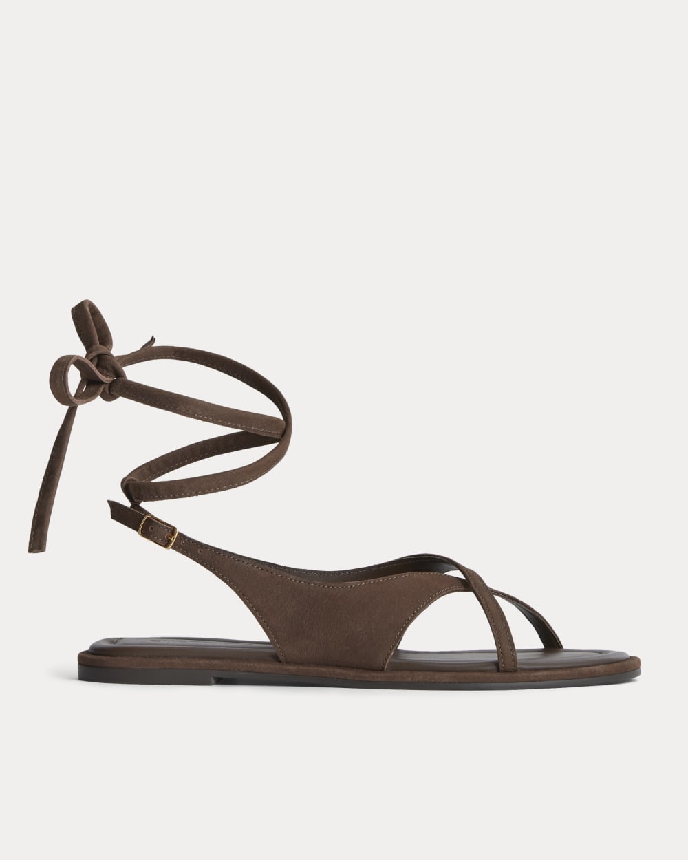 The Leather Crisscross Sandal | Burnt Umber – Everlane