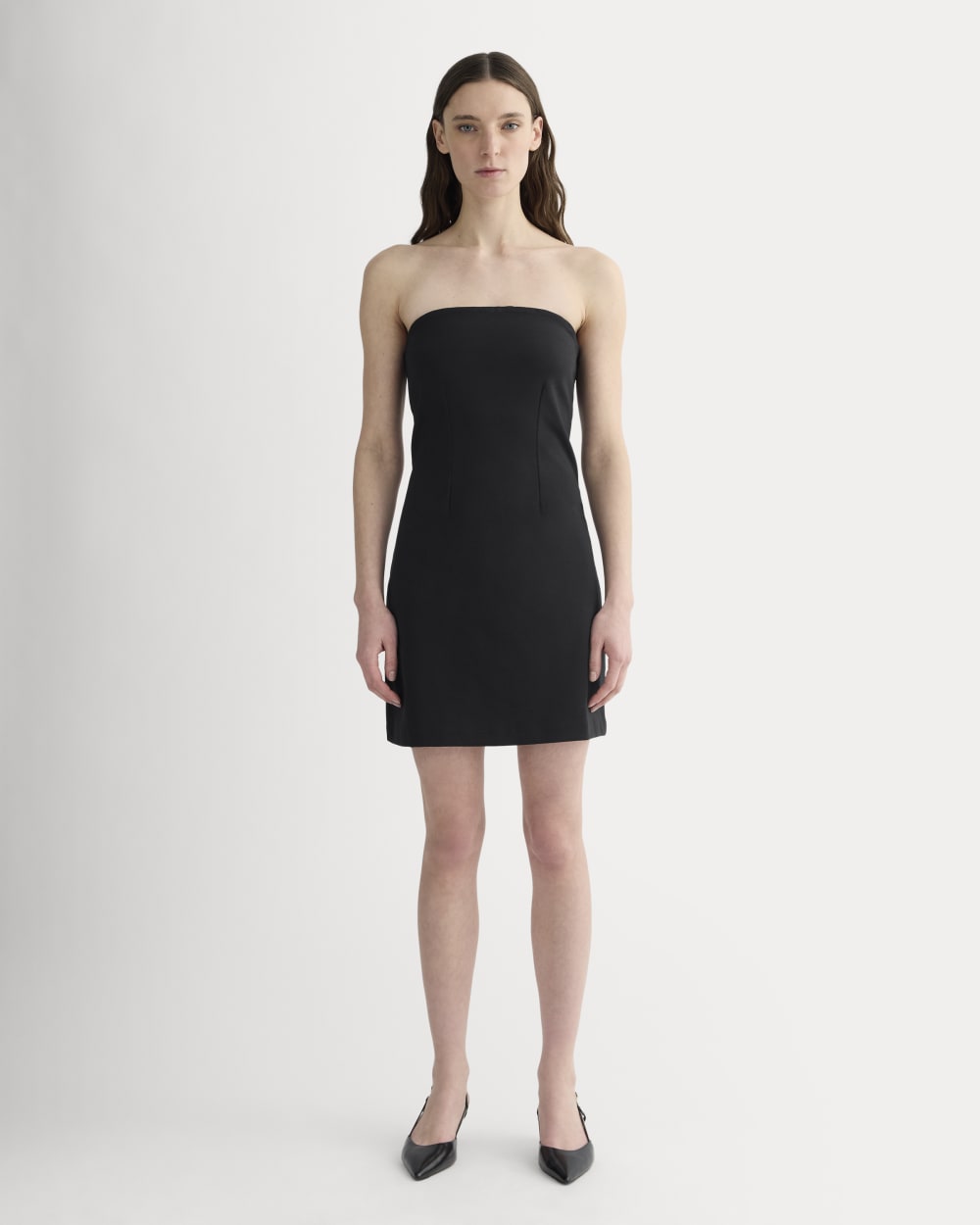 The Dream Strapless Mini Dress | Black Everlane The Dream Strapless Mini Dress | Black Everlane
