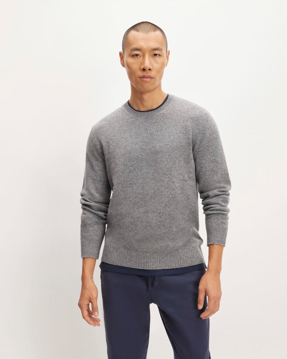 The Premium Merino Crew Neck Sweater | Heathered Mid-Grey Everlane The Premium Merino Crew Neck Sweater | Heathered Mid-Grey Everlane