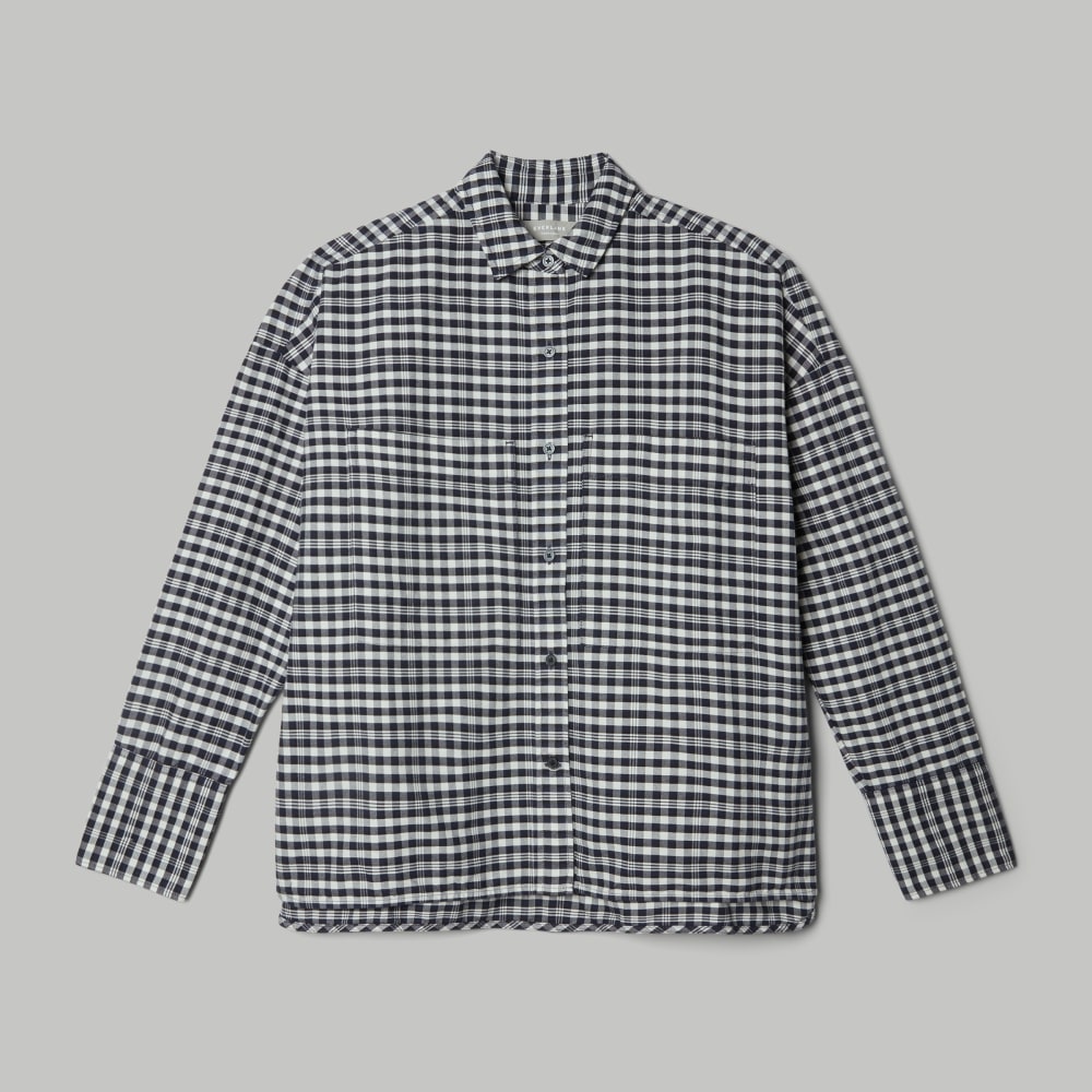 womens-relaxed-oxford-shirt-ocean-cavern-plaid | alt