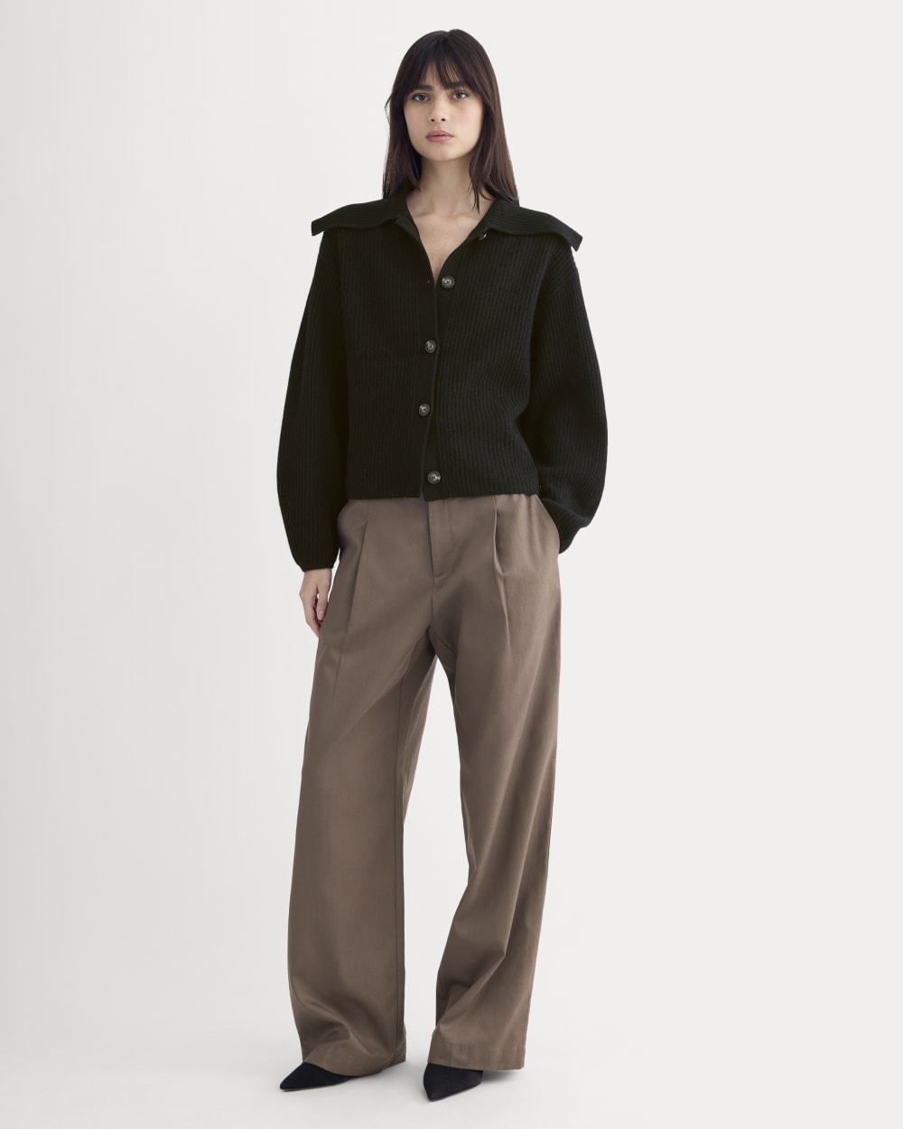 womens-fisherman-cardigan-wool-cashmere-black