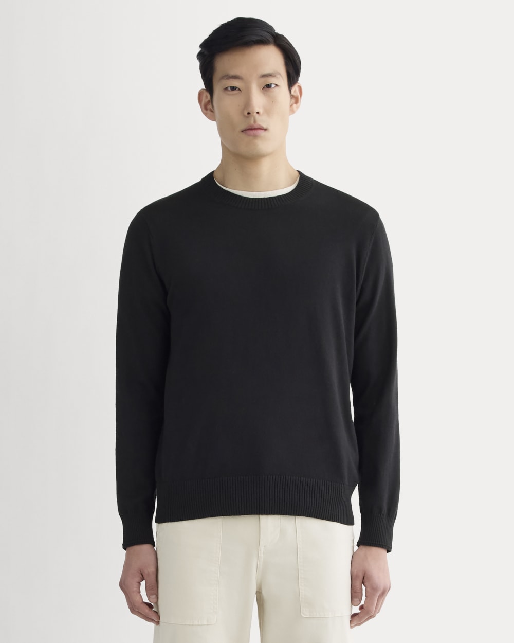 The No-Sweat Sweater | Uniform | Black – Everlane