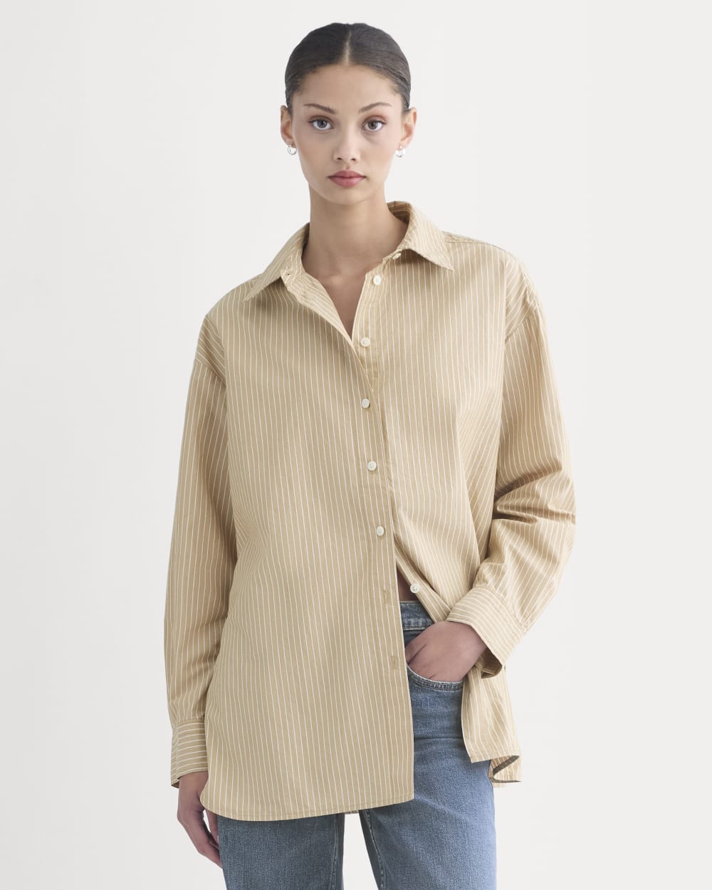 womens-boyfriend-shirt-cotton-tigers-eye-optic-white-stripe | primary