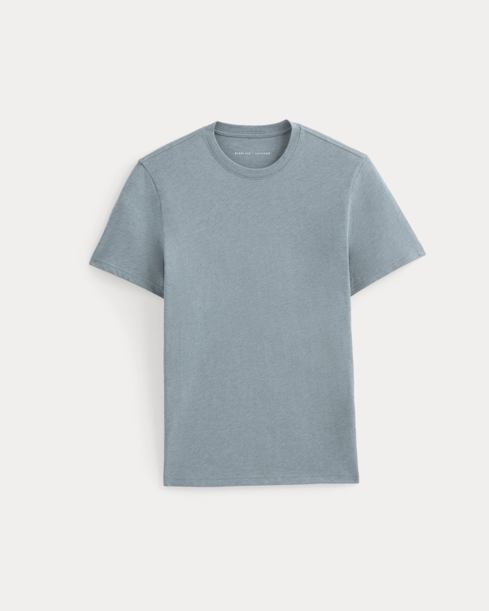 mens-essential-organic-crew-uniform-heathered-sea | alt