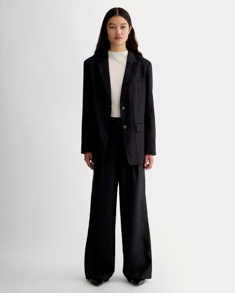 womens-linen-way-high-drape-pant-black | primary