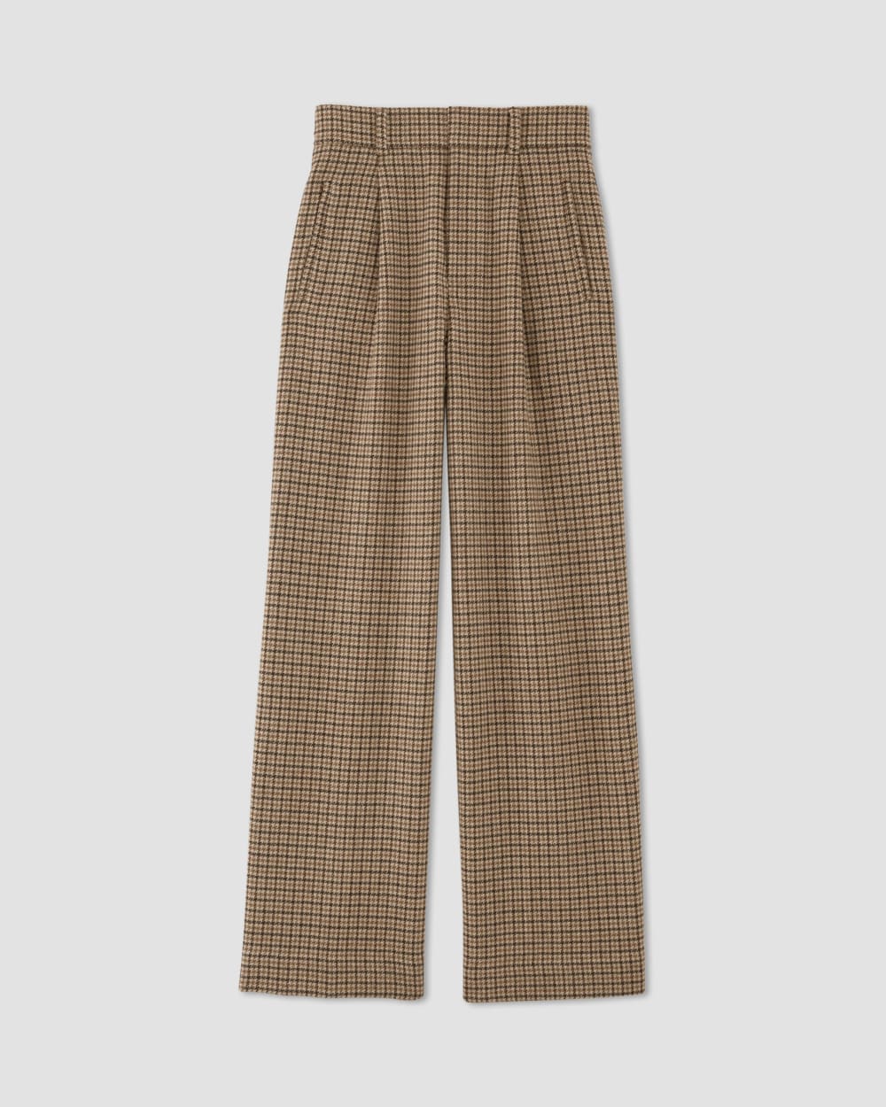 womens-rewool-way-high-slouch-pant-camel-houndstooth | alt