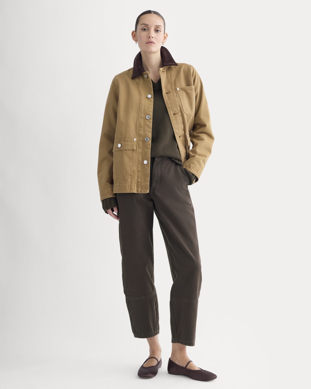 womens-utility-barrel-pant-dark-chocolate | primary