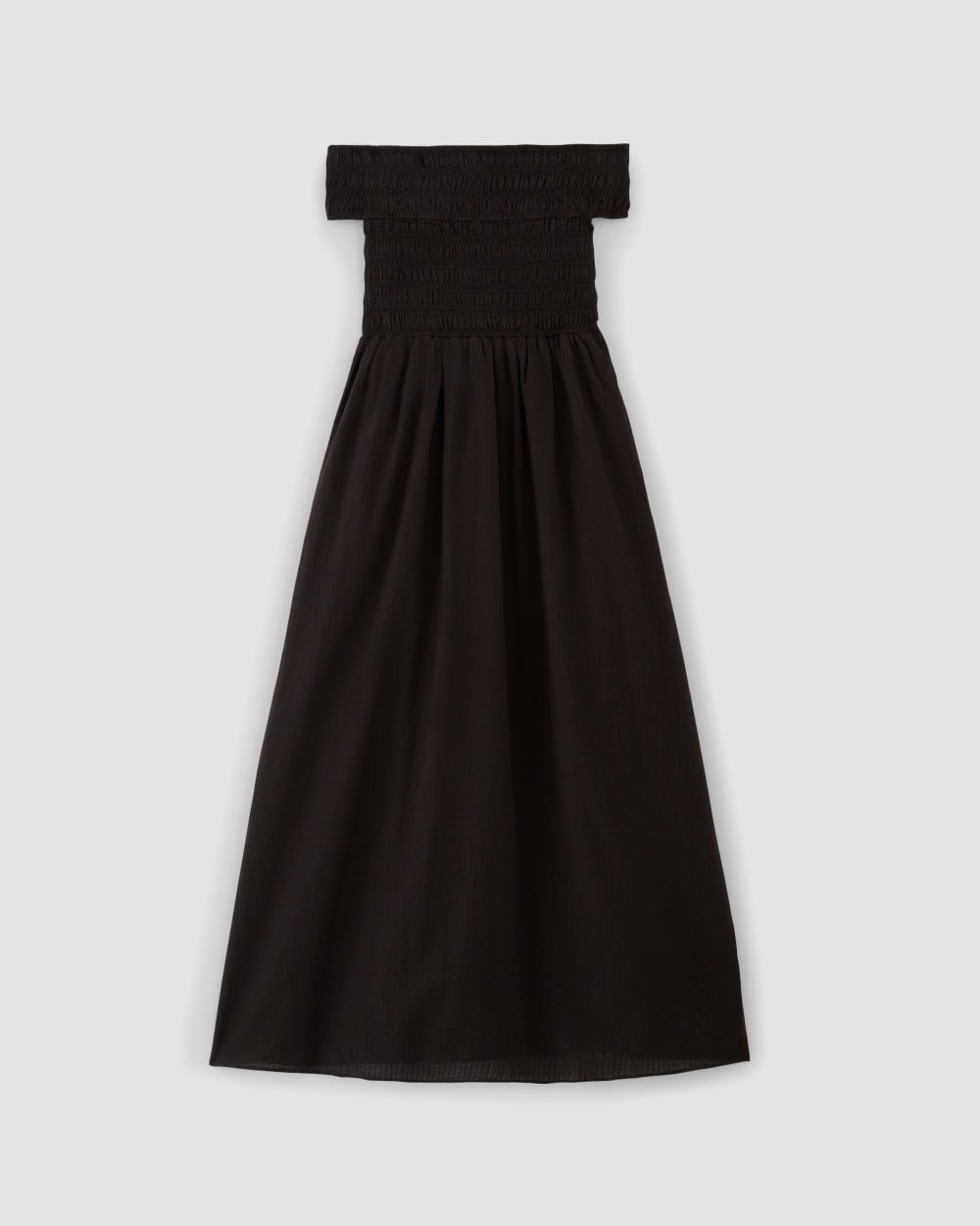 womens-gauze-off-shoulder-dress-black | alt