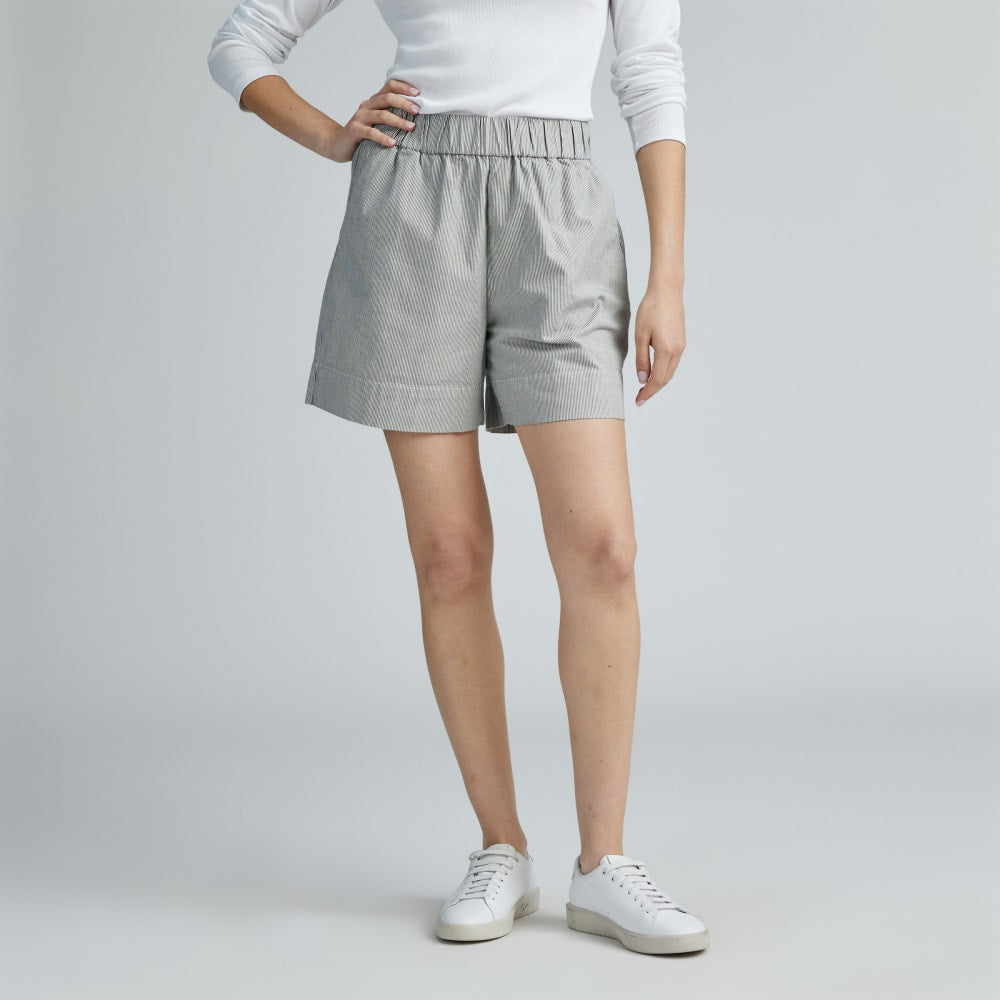 The Easy Short | Canvas Tan / Navy – Everlane