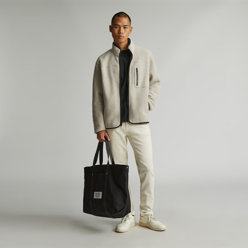 unisex-organic-canvas-weekender-black