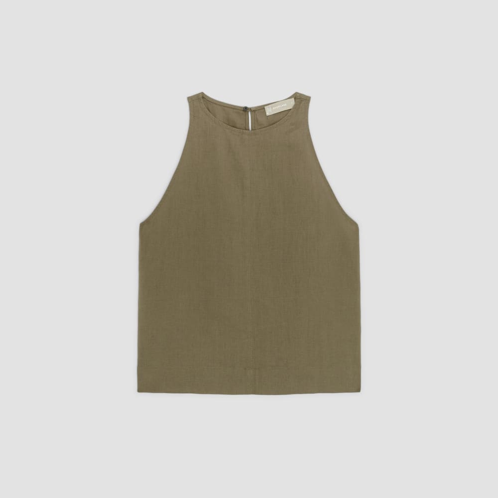 womens-linen-high-neck-tank-kalamata | alt