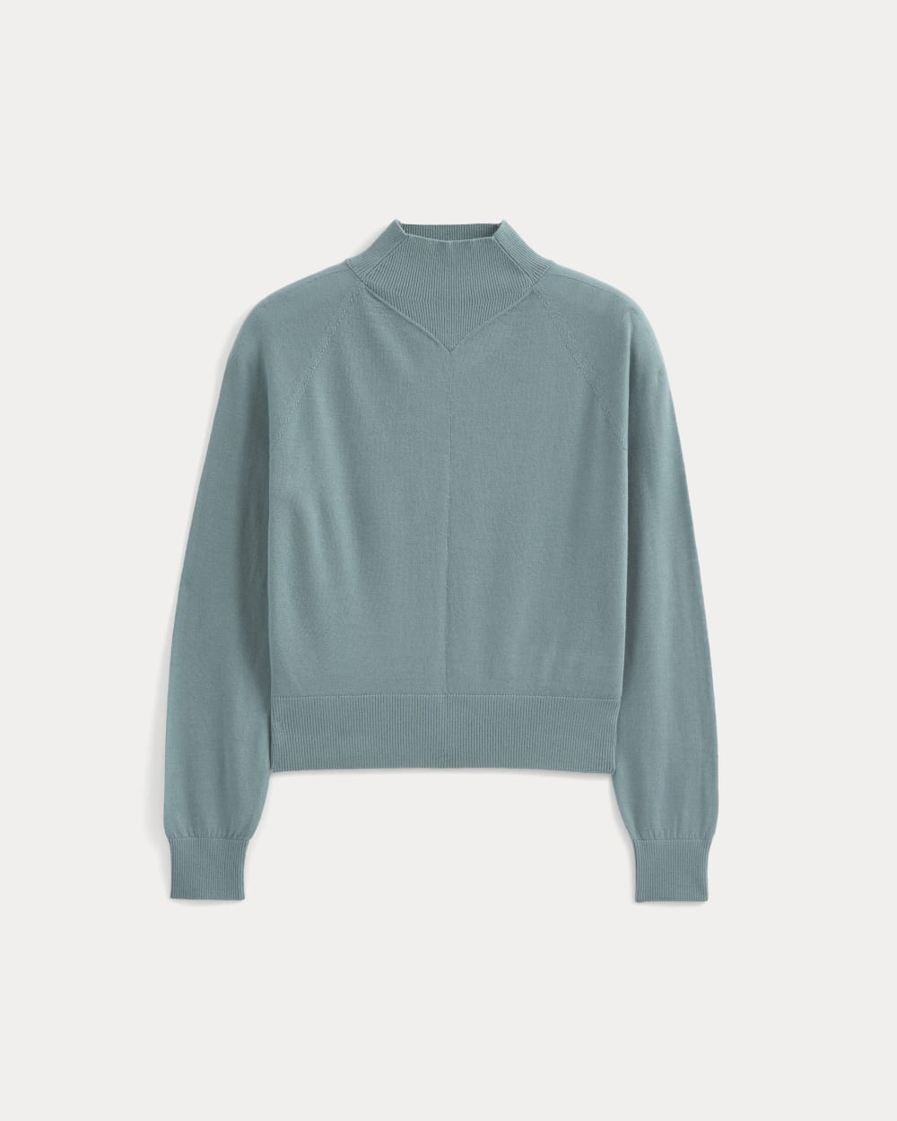 womens-mockneck-sweater-ultrafine-merino-gray-mist | alt