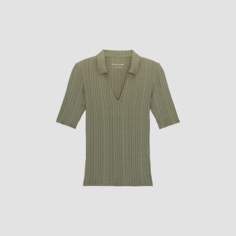 womens-riib-soft-knit-open-collar-polo-kalamata | alt