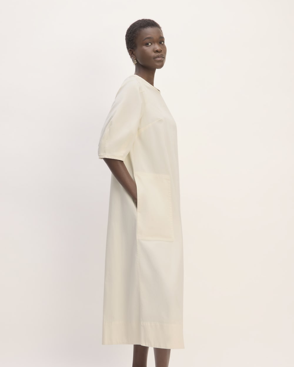 womens-short-sleeve-puff-midi-dress-bone