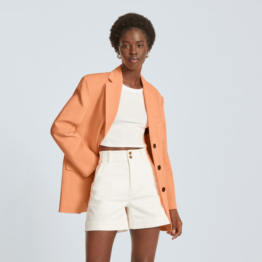 womens-80s-blazer-orange-chiffon