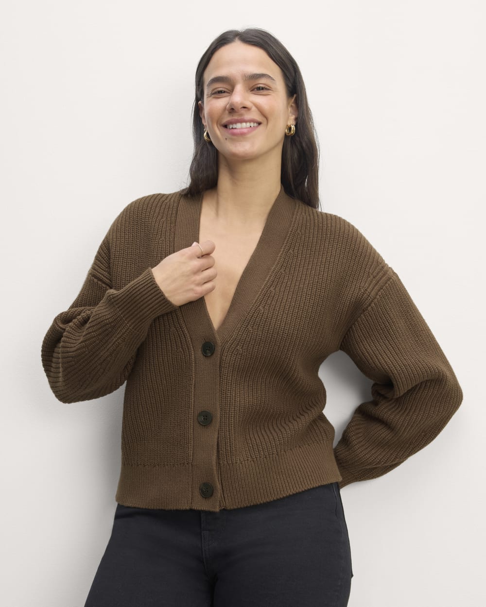 The Boxy Cardigan in Everyday Cotton | Cocoa – Everlane