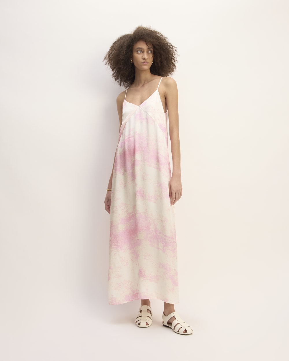 The Everlane x Marques' Almeida Satin Tie-Dye Dress The Everlane x Marques' Almeida Satin Tie-Dye Dress