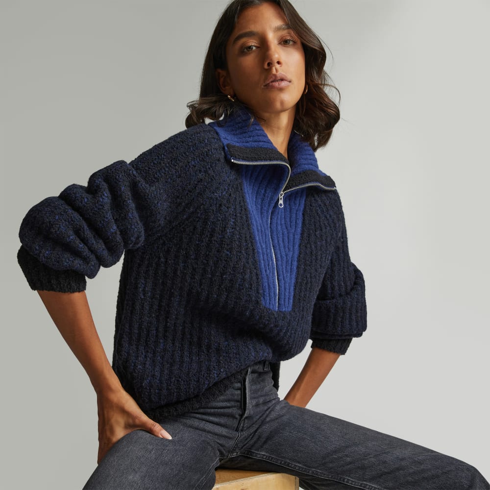 womens-luxe-teddy-ovr-half-zip-sweater-black-ocean