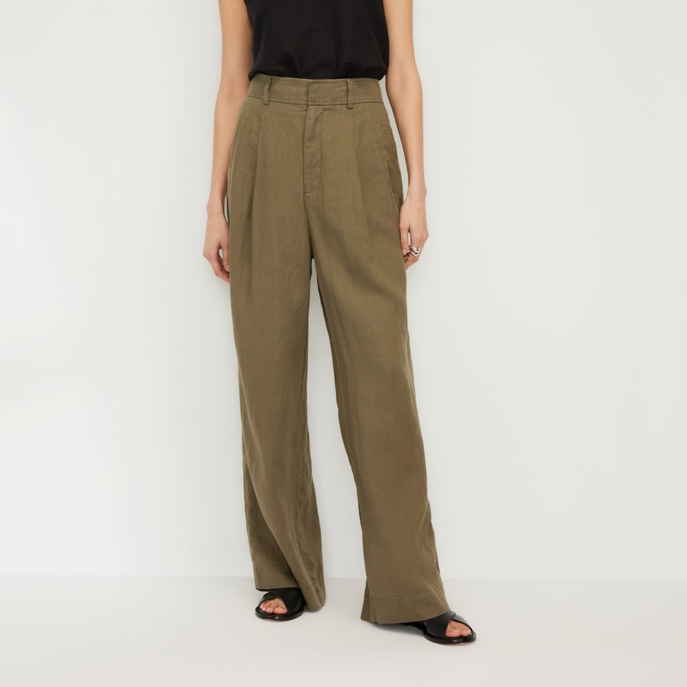 womens-linen-way-high-drape-pant-kalamata | primary