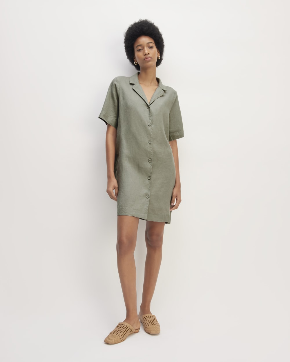 womens-linen-ss-shirt-dress-sage-green | primary
