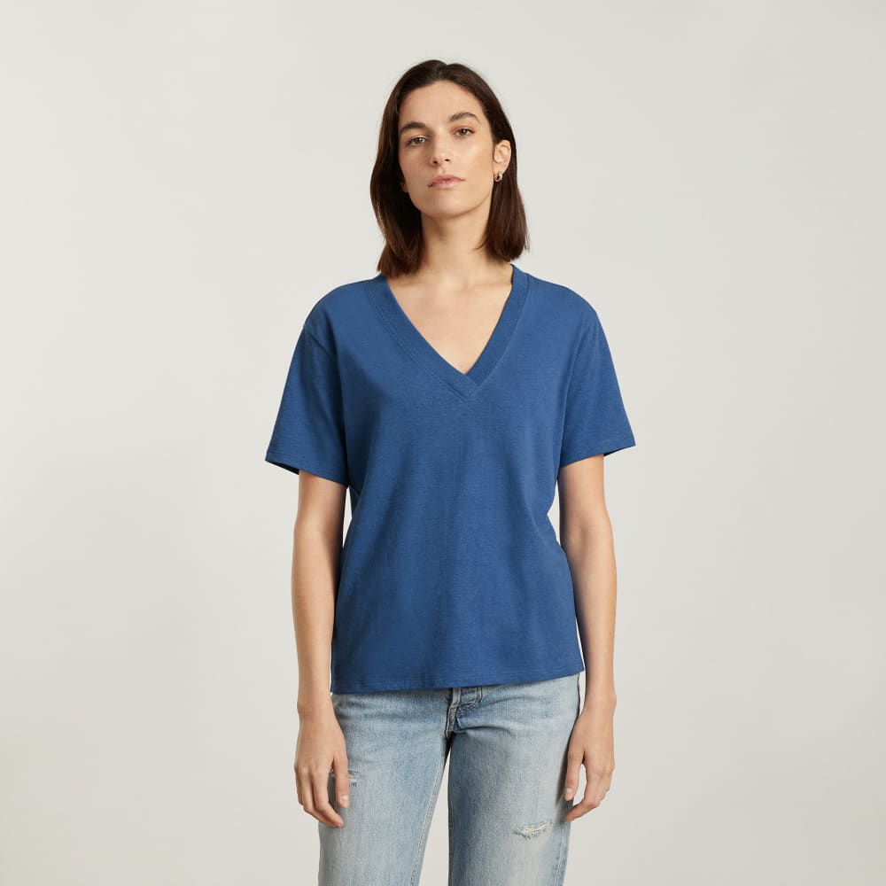 womens-hemp-ctn-v-tee-deep-blue
